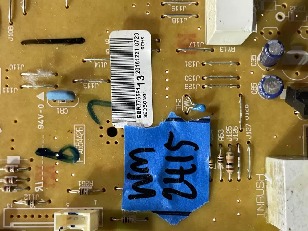 LG EBR77659113 Microwave Main Control Board AZ143728 | Wm2415