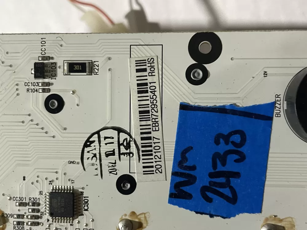 LG EBR72955401 Refrigerator Control Board AZ201720 | Wm2433