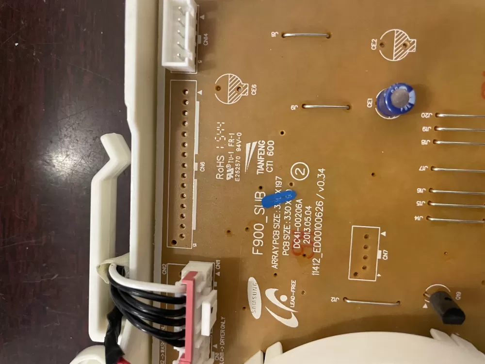 Samsung DC92 01309B Dryer Control Board AZ46864 | KMV217
