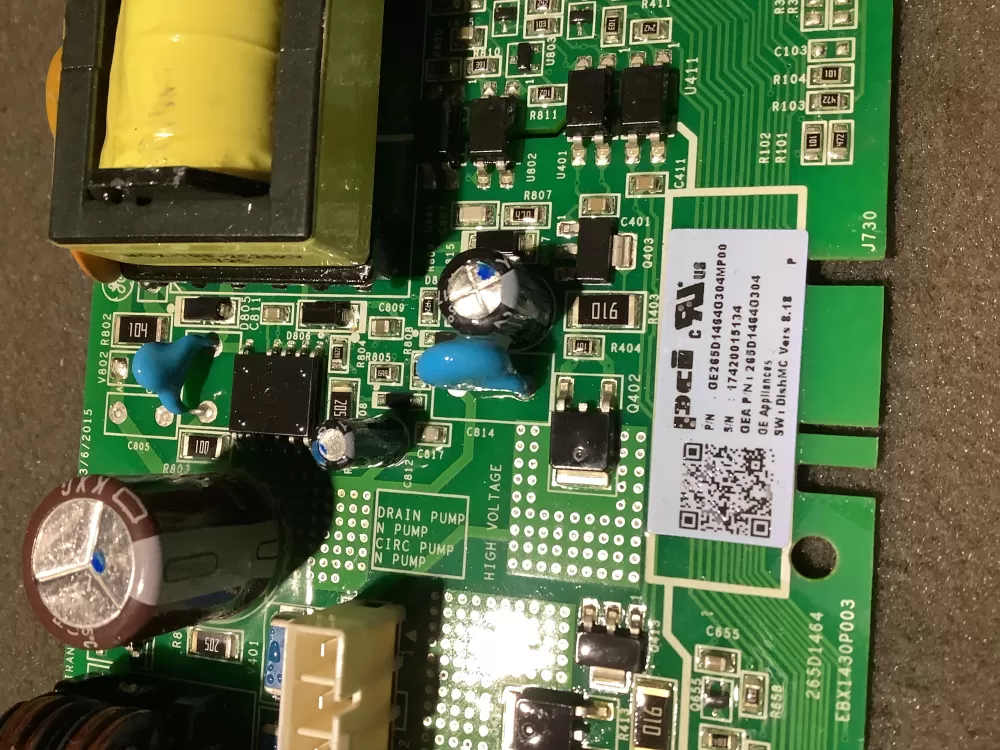GE 265D1464G304 Dishwasher Control Board AZ113272 | NR2124