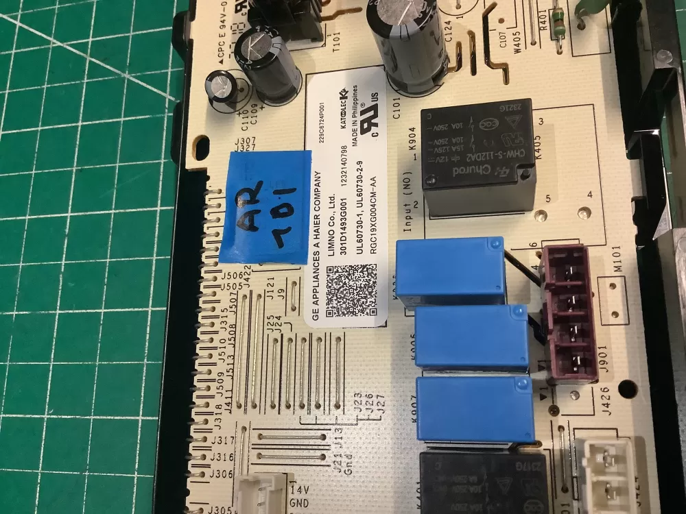 GE 301D1493G001 Washer Control Board NO OVERLAY AZ198320 | AR101