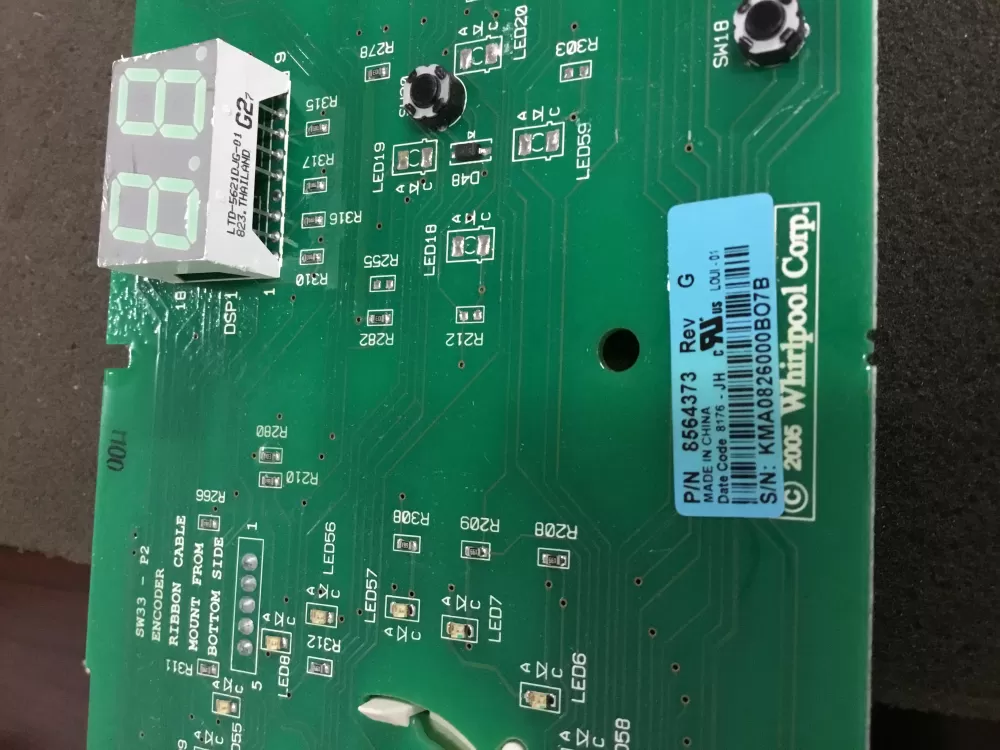 Kenmore WP8564373 Washer Control Board AZ90795 | NR1254