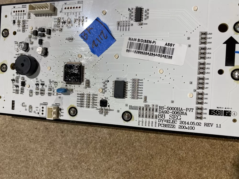 Samsung Refrigerator Dispenser Control Board -DA92-00626A AZ65588 | BK2112