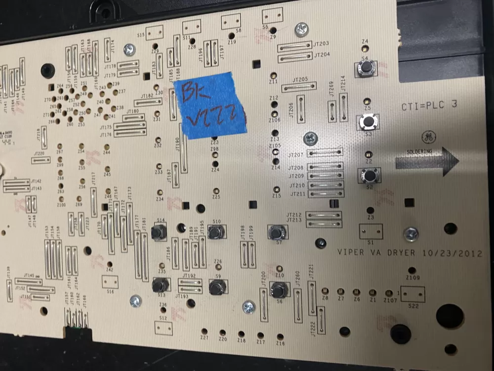 GE 234D1768G006 WE04X20528 PD00040992 Dryer Control Board AZ14514 | BKV222