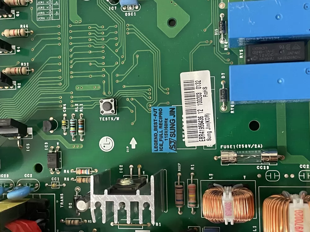 LG EBR41956437 EBR41956436 Refrigerator Control Board AZ52198 | KM1900