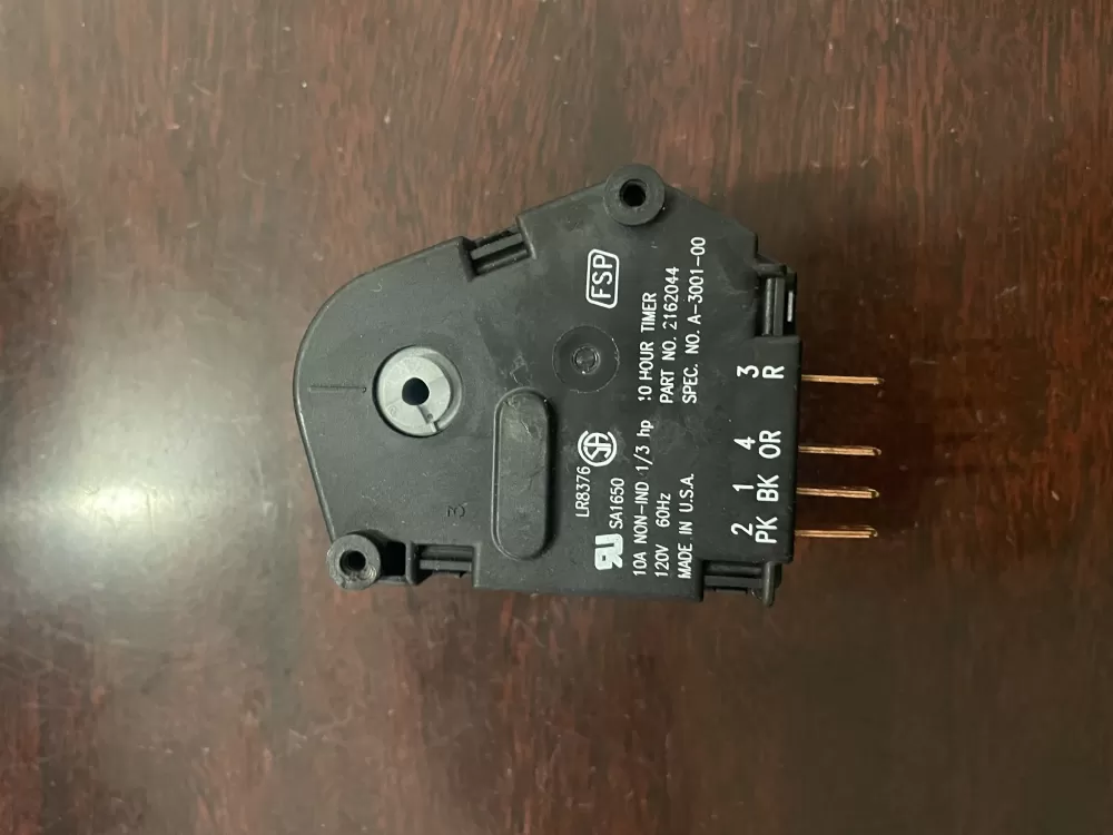 Whirlpool  KitchenAid  Kenmore  Roper AP6005994 2162044 2162052 2183400 WP2183400 PS11739056 Refrigerator Defrost Timer