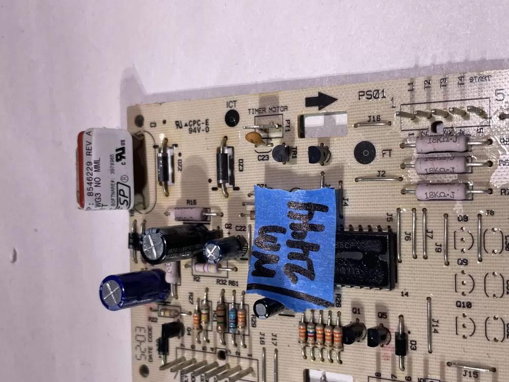 Whirlpool Kenmore W10116565 8546229 Dryer Control Board AZ145877 | Wm2444