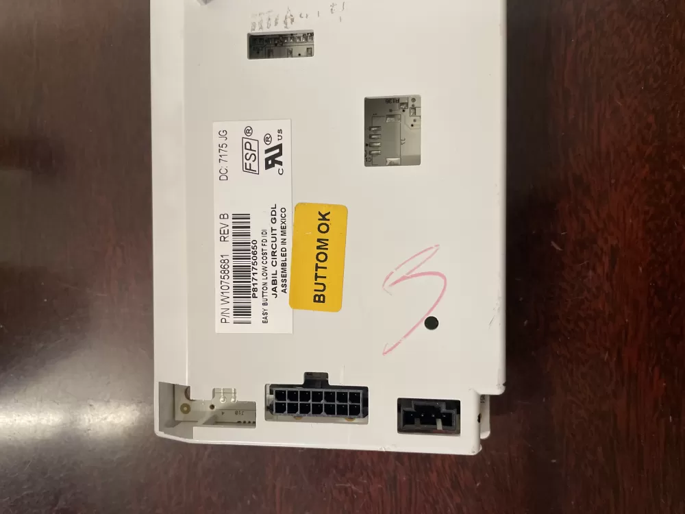 Whirlpool W10758681 Refrigerator Control Board AZ50551 | KM1831