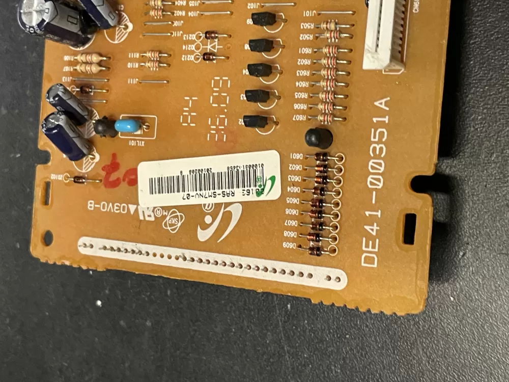 Samsung DE41-00351A Microwave Control Board Ras-sm7nv-07 AZ20151 | WM1072