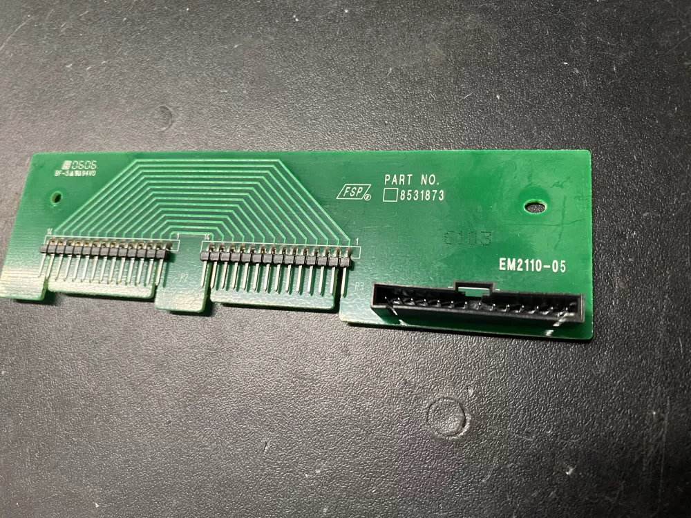 KitchenAid 8531873 Dishwasher Control Board Interconnect AZ23758 | BK776