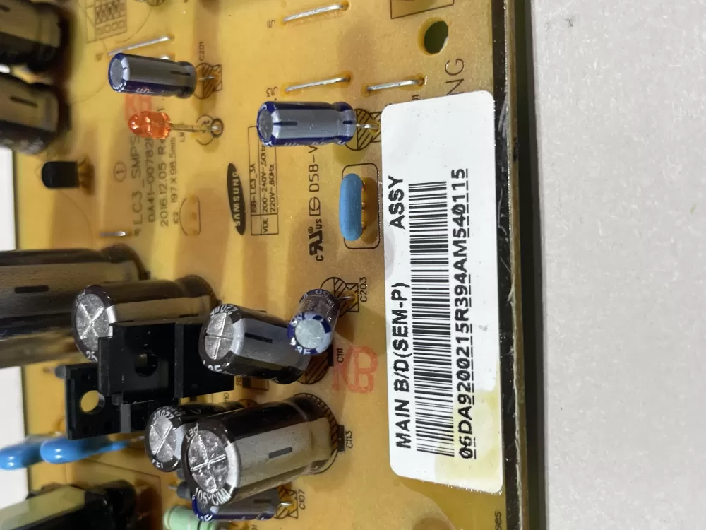 Samsung DA92-00215R Refrigerator Board Inverter AZ143985 | Wm2415