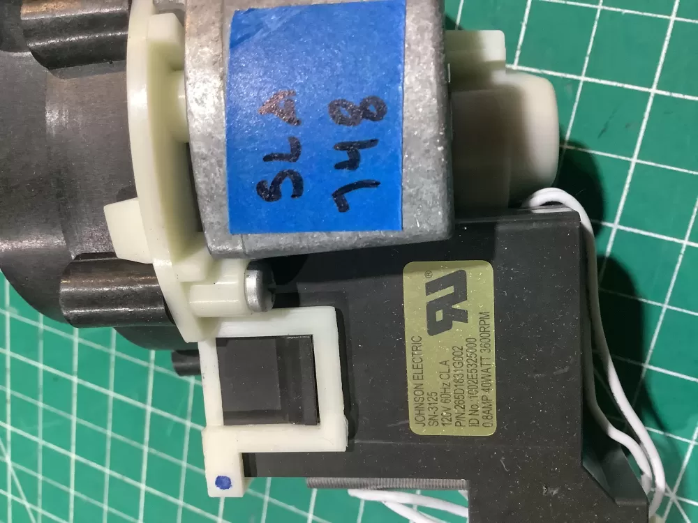 GE 265D1831G002 Dishwasher Drain Pump AZ229738 | SLA148