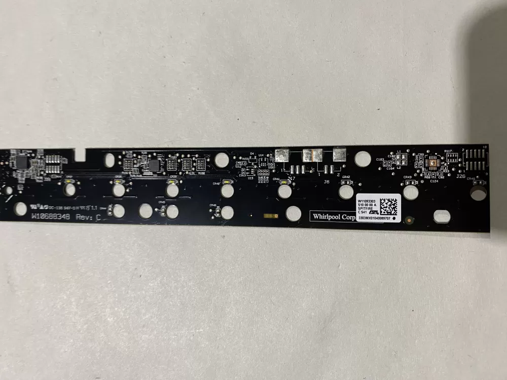 Whirlpool W11093303 Dishwasher Control Board UI Panel AZ125698 | BKV723