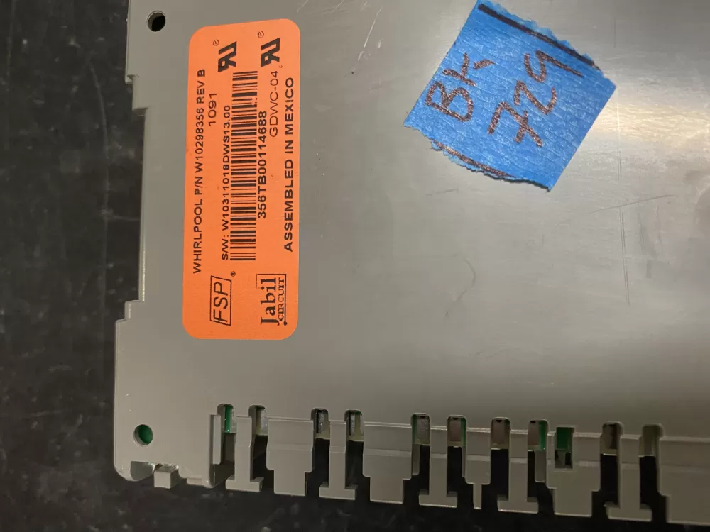 Maytag AP6292098 W10250166 Dishwasher Jenn Air Control Board AZ20805 | BK729