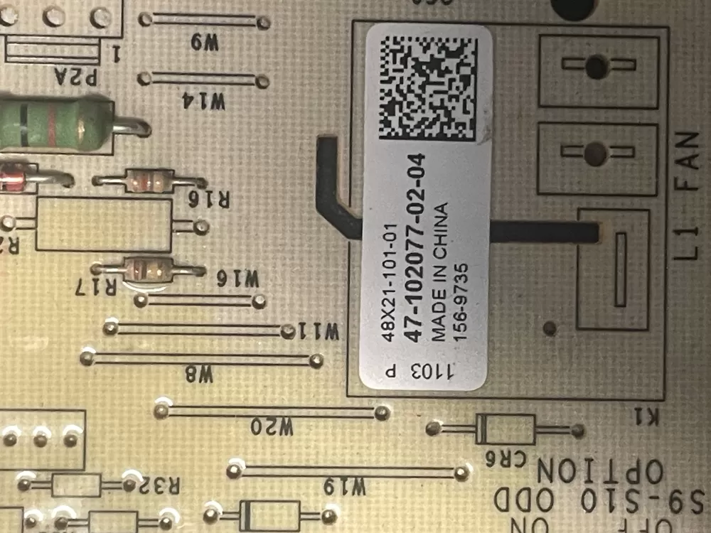 Rheem Air Handler Control Board 47-102077-02-04 156-9735 AZ18212 | WM1281