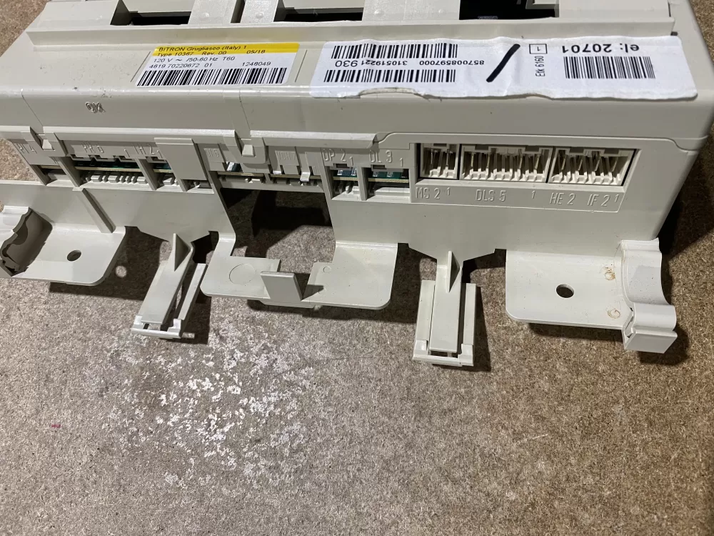 Bitron Grugliasco 4619 70220672 01 Washer Control Board AZ69691 | BKV568