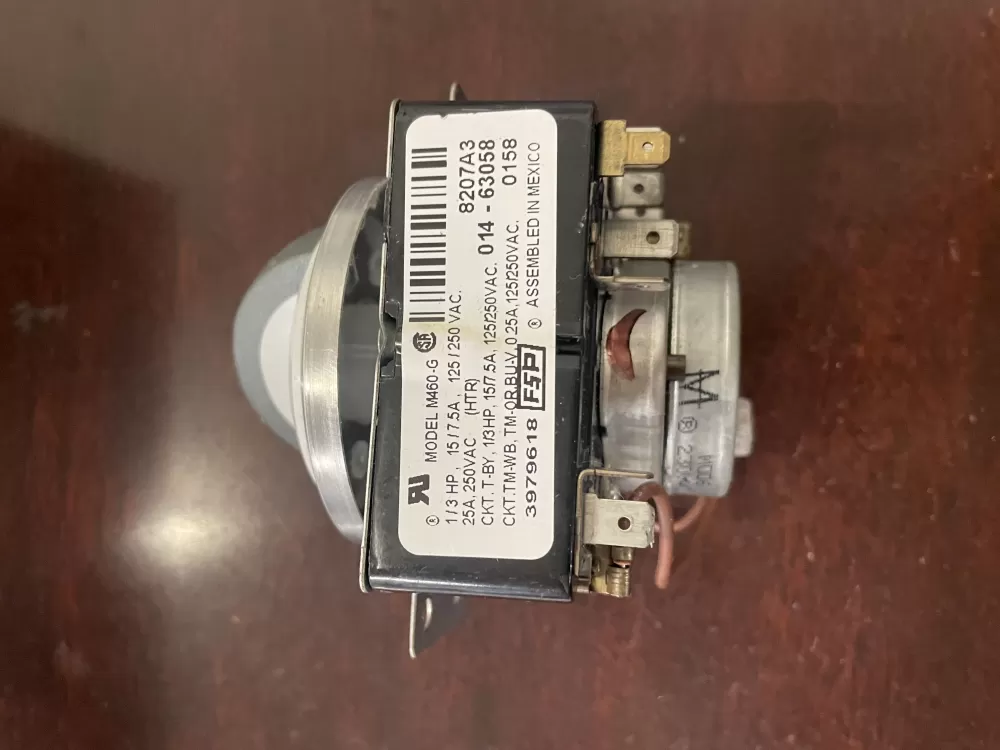 Whirlpool  Amana  Admiral AP6009056 3979618 3979618R 8299783 WP3979618 PS11742198 Dryer Timer