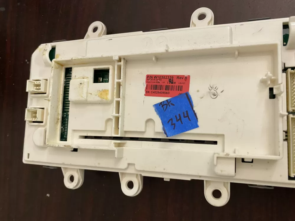 Whirlpool W10352339 Washer Control AZ36047 | BK344