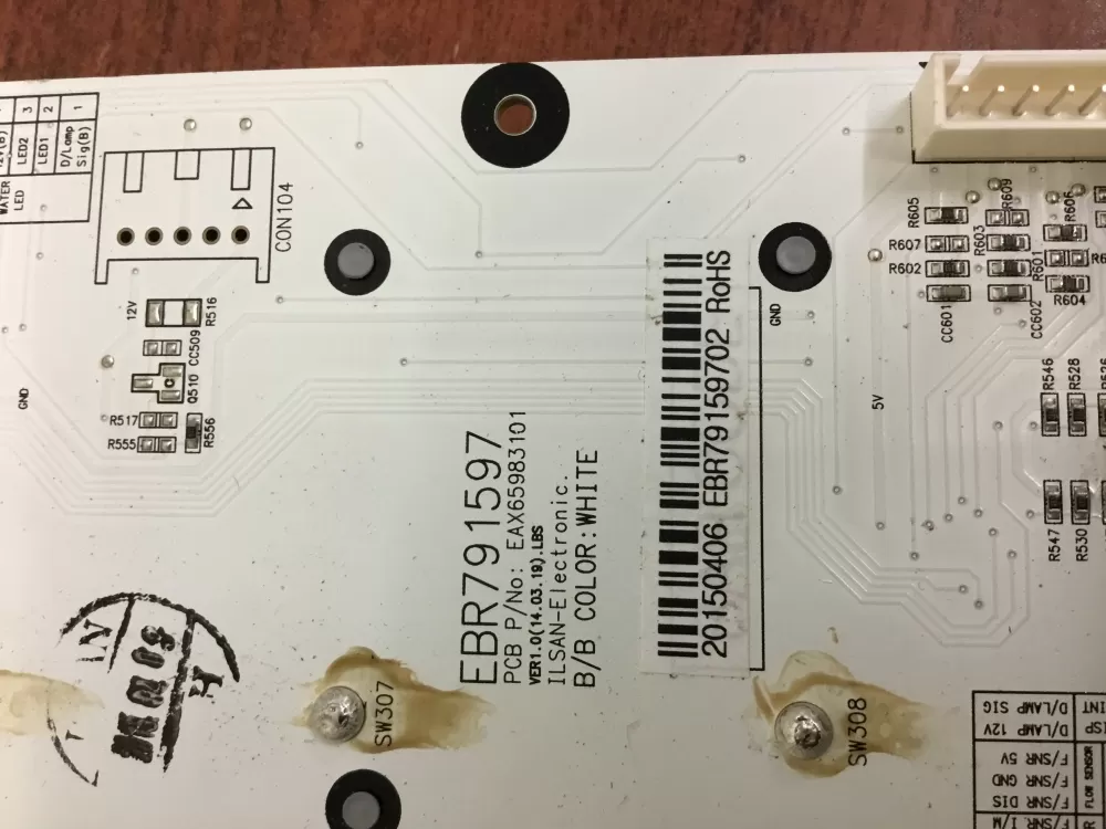 LG EBR79159702 KENMORE Refrigerator Control Board Dispenser AZ33346 | NRV366