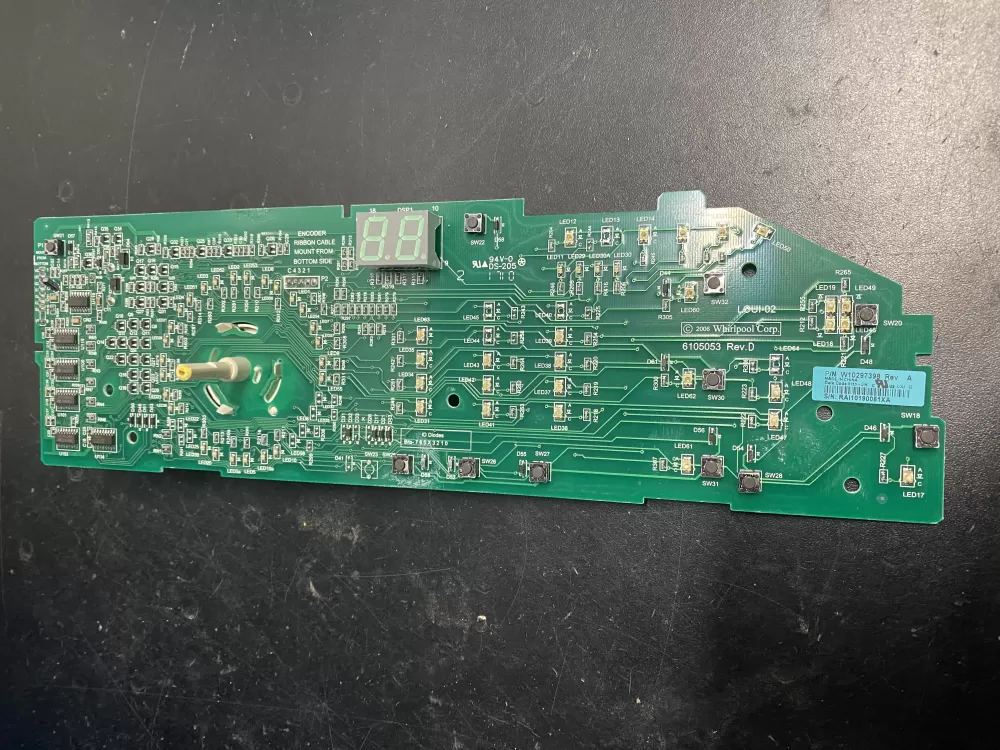 Whirlpool W10298622 W10297398 Washer Control Board AZ13744 | BK747