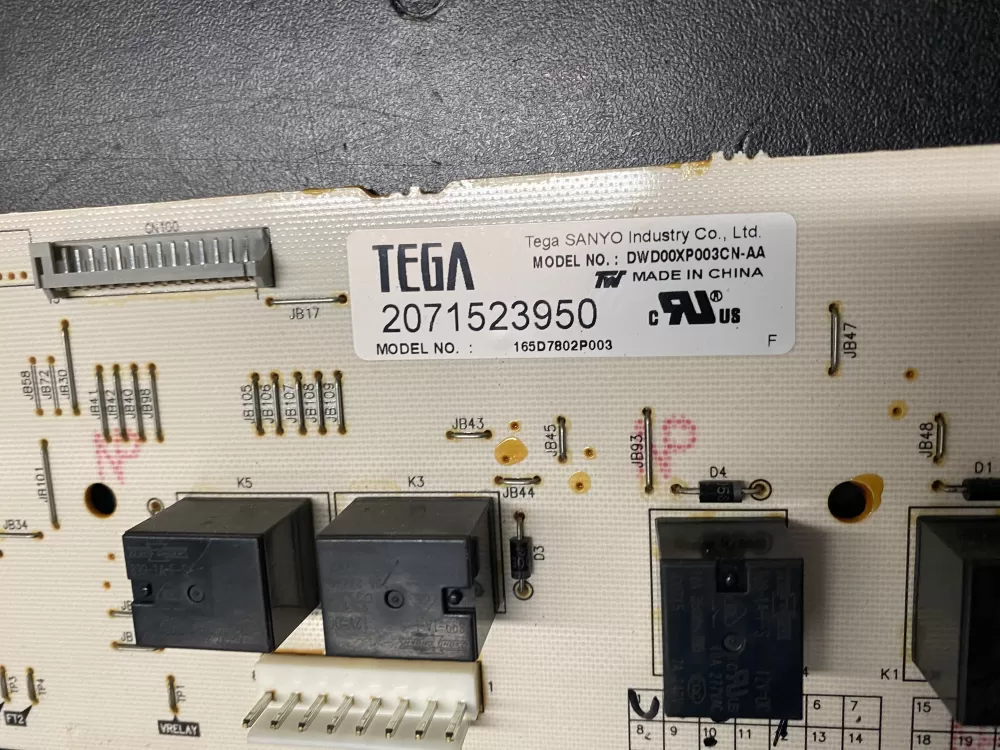 GE 165D7802P003 Dishwasher Control Board AZ7447 | BK1417