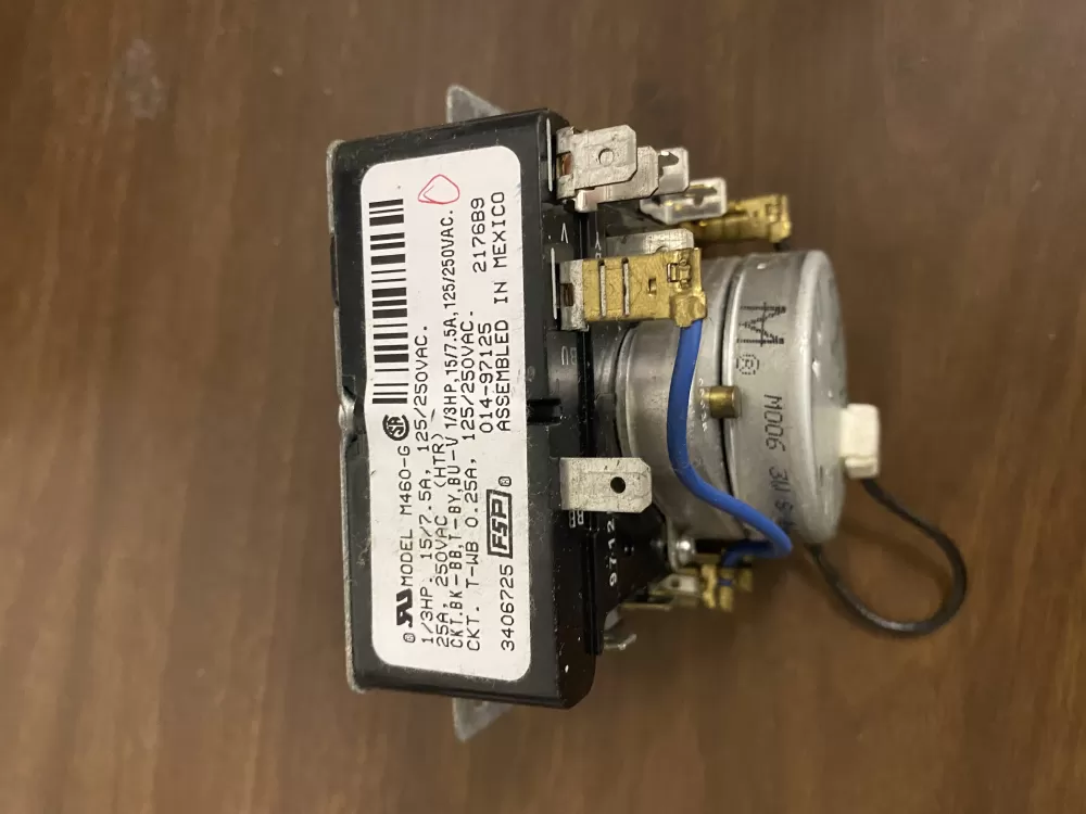 Whirlpool  Maytag  Amana  Crosley WP3406725  AP6008573  3406725  529121  PS11741713 Dryer Timer