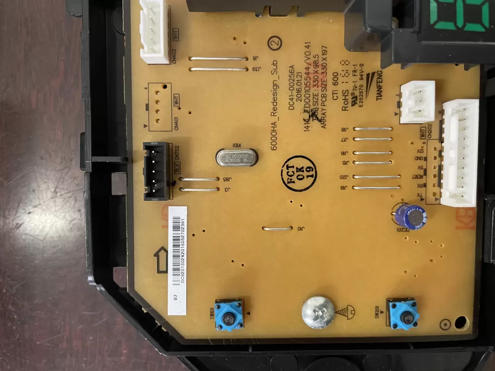 Samsung DC92 01802K DC9201802K Washer Control Board AZ53096 | KMV523