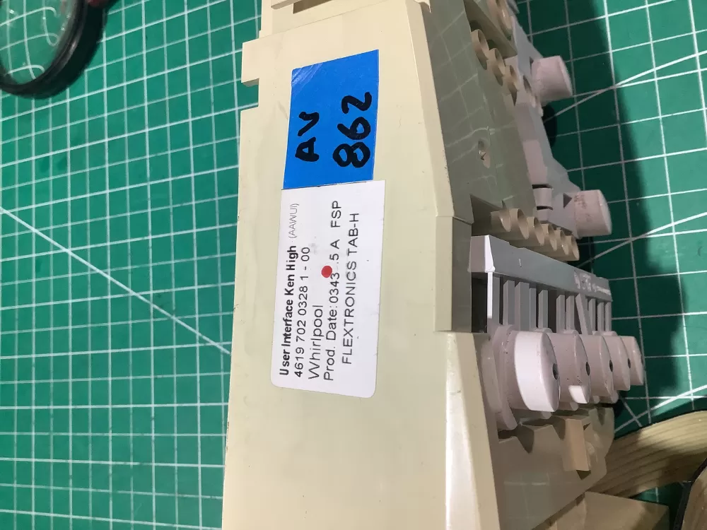 Whirlpool 46197020328 Washer Control UI Board AZ185389 | AV862