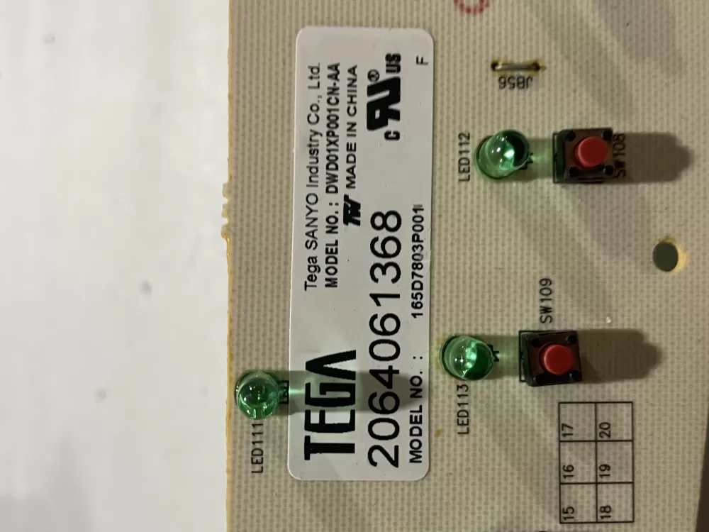 GE 165D7803P001 WD21X10378 Dishwasher Control Board AZ184222 | Wm2619