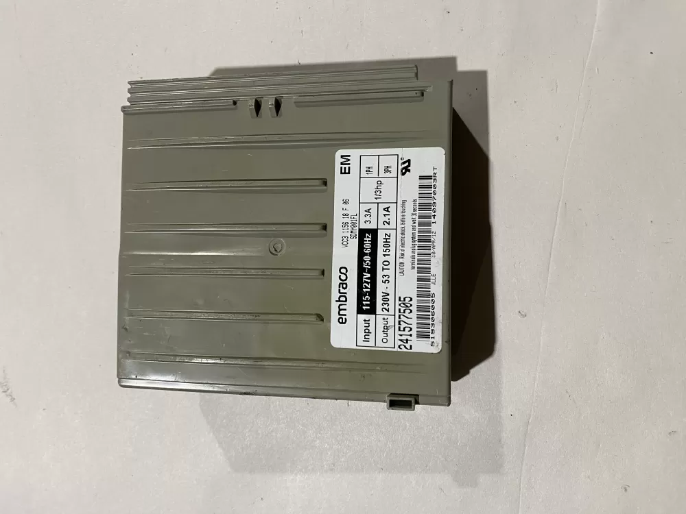 Frigidaire  Electrolux  Kenmore 241577505  AP4393275  1512577  7241577505  AH2361242  EA2361242  PS2361242 Refrigerator Inverter Control Board