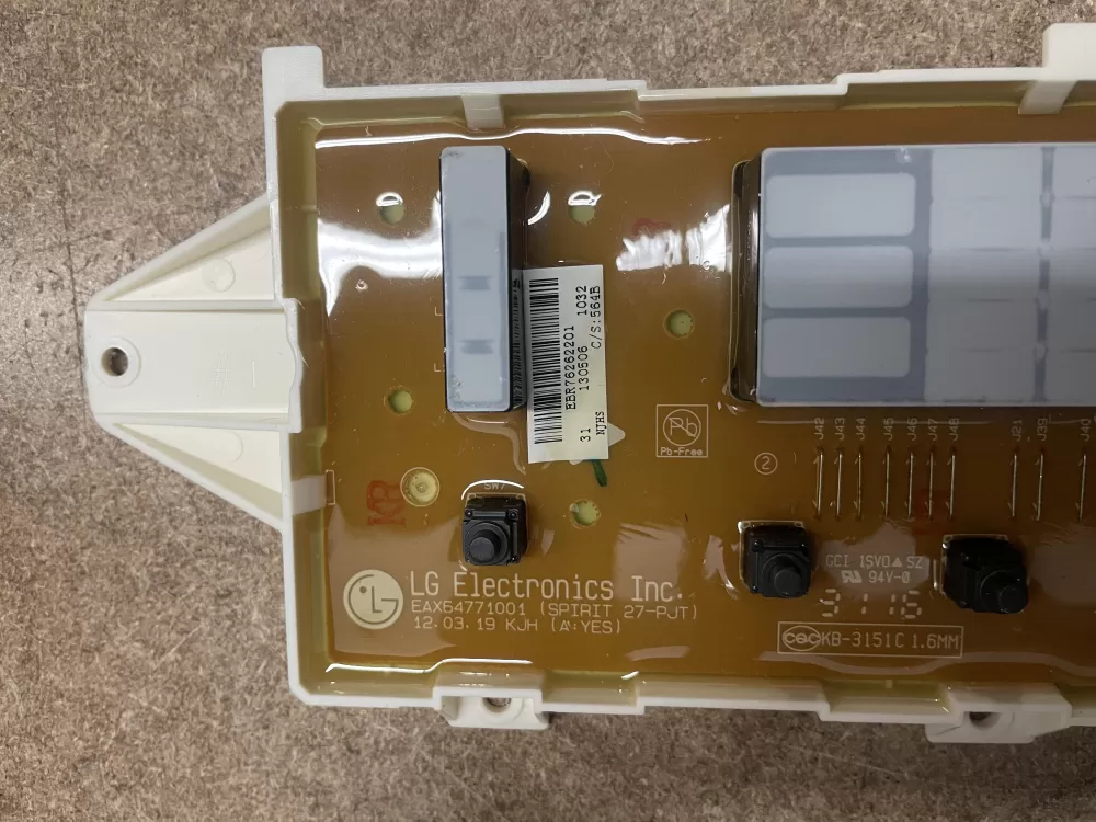LG EBR76262201 EBR75446006 Washer Control Board AZ20472 | KMV323