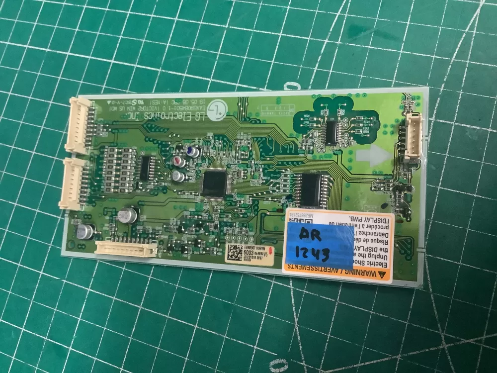 LG EBR89076003 Washer Control Board Display AZ205534 | AR1243