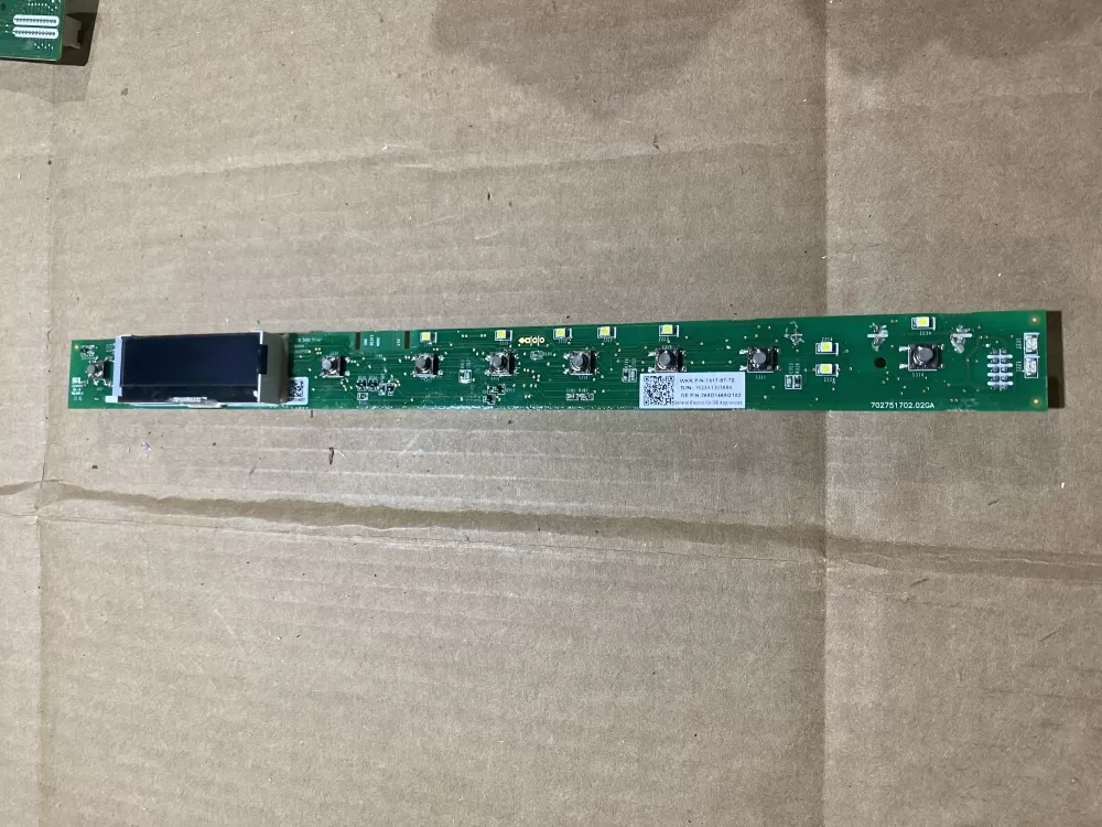 GE WD21X31901 Dishwasher User Interface Control Board
