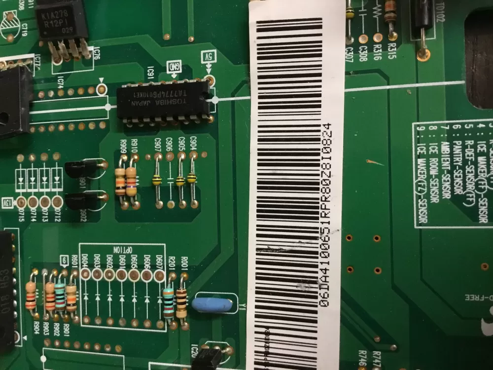 Samsung DA41 00651R DA4100651R Refrigerator Control Board AZ18151 | NR40