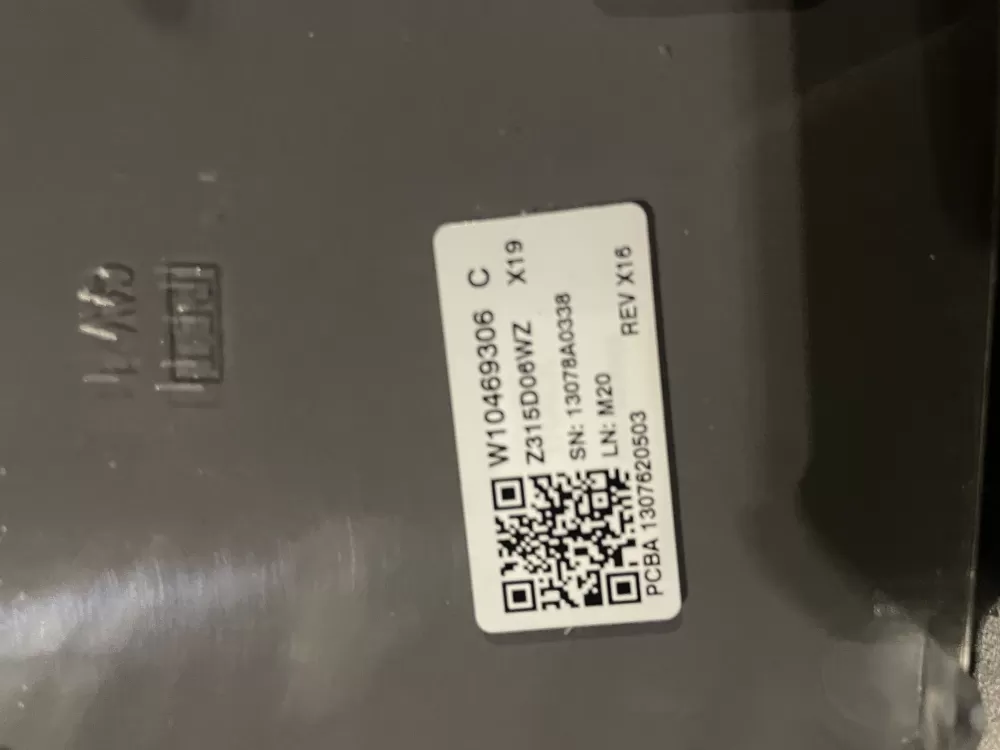 Maytag Whirlpool W10469306 Dryer Control Board Panel AZ25285 | WMV286