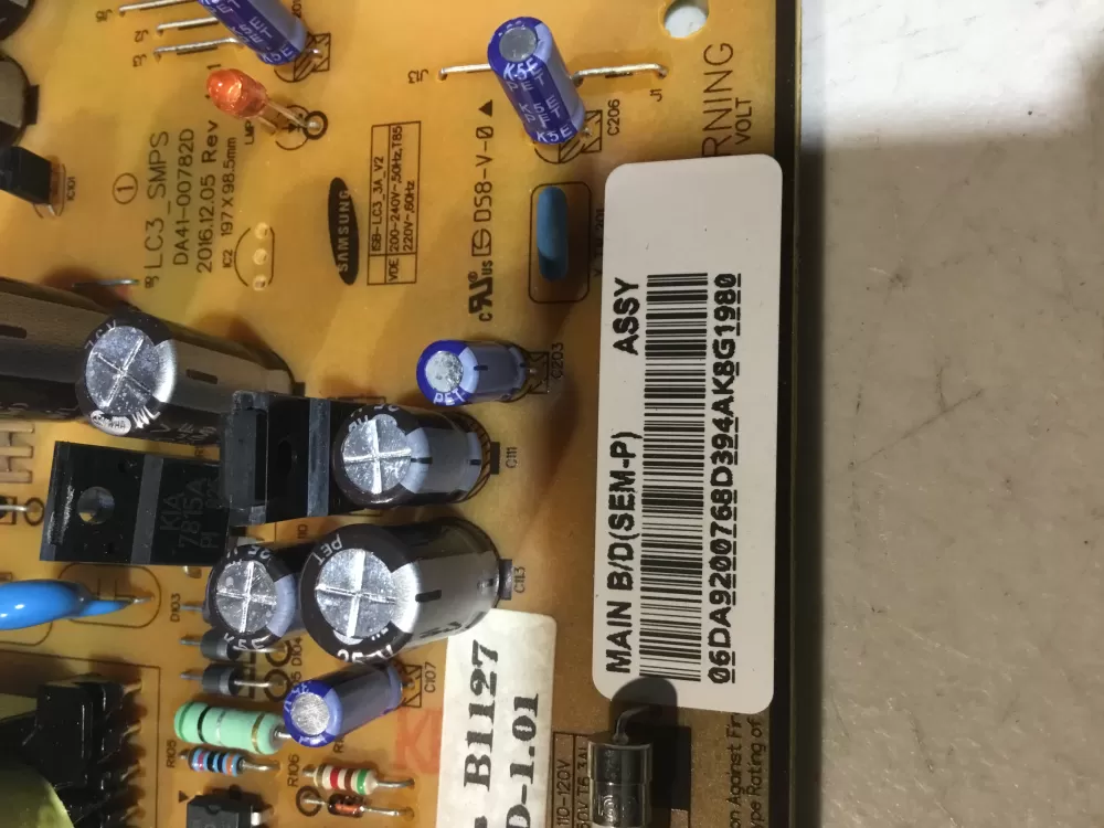 Samsung DA92 00768D Refrigerator Control Board Inverter AZ48756 | NR1792