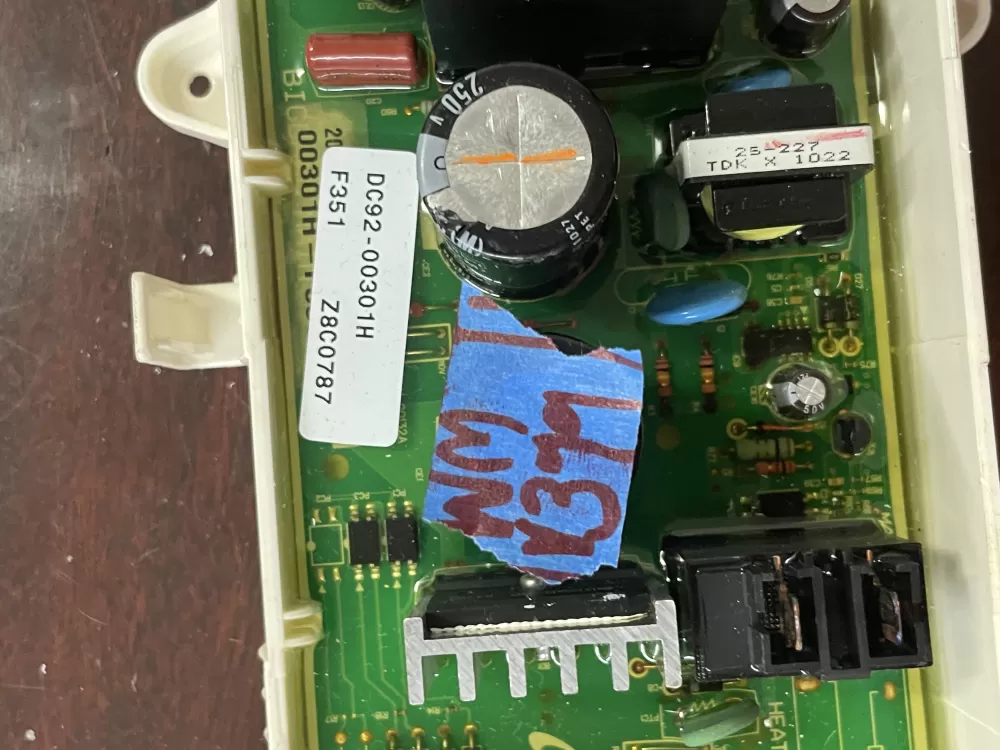 Samsung DC92-00301H AP5263356 Washer Control Board AZ40726 | Wmv399