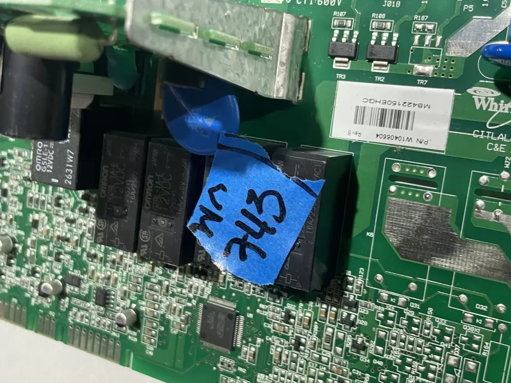 Whirlpool W10406604 Washer Control Board AZ185093 | Wm743