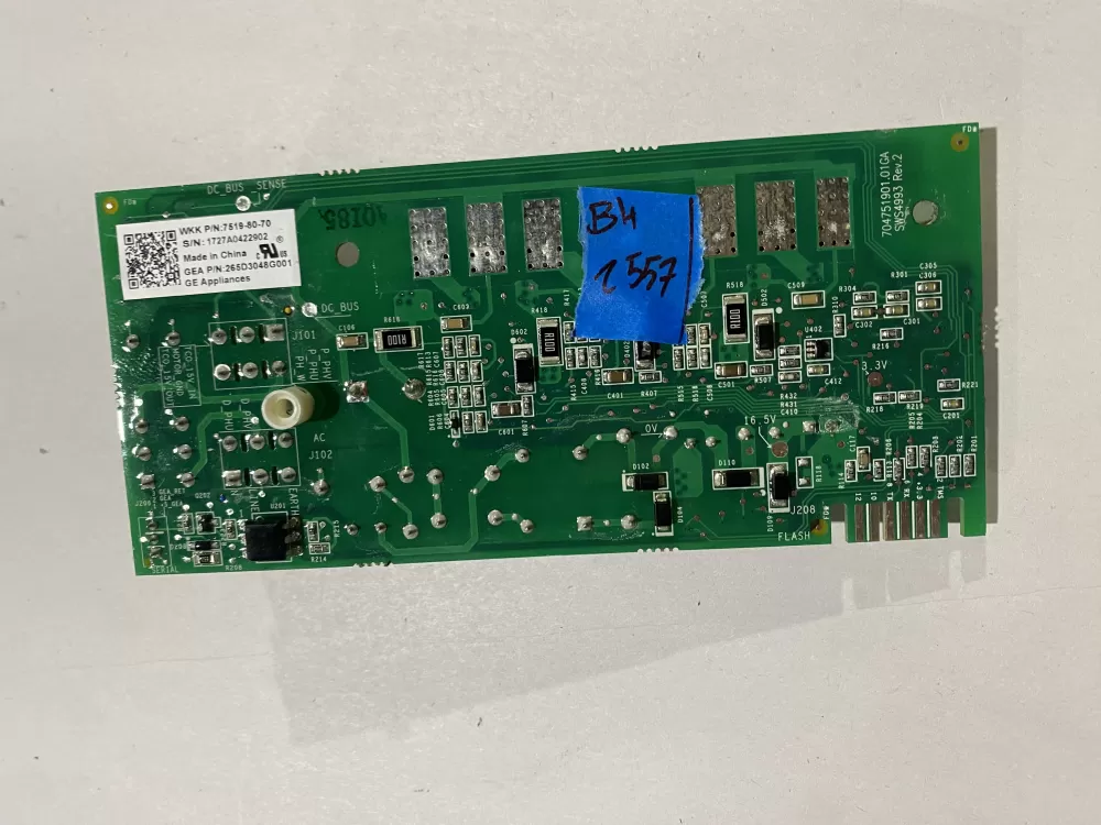 GE 265D3048G001 Washer Control Board AZ165898 | BK2557