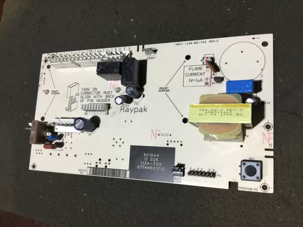 1134 83 703 601944 700 Furnace Control Board Raypak AZ112025 | NR2121