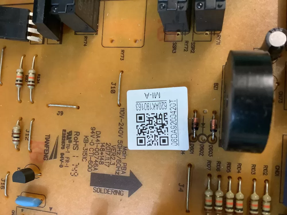 Samsung DA92 00420T DA9200420T Refrigerator Control Board AZ215601 | NR1333