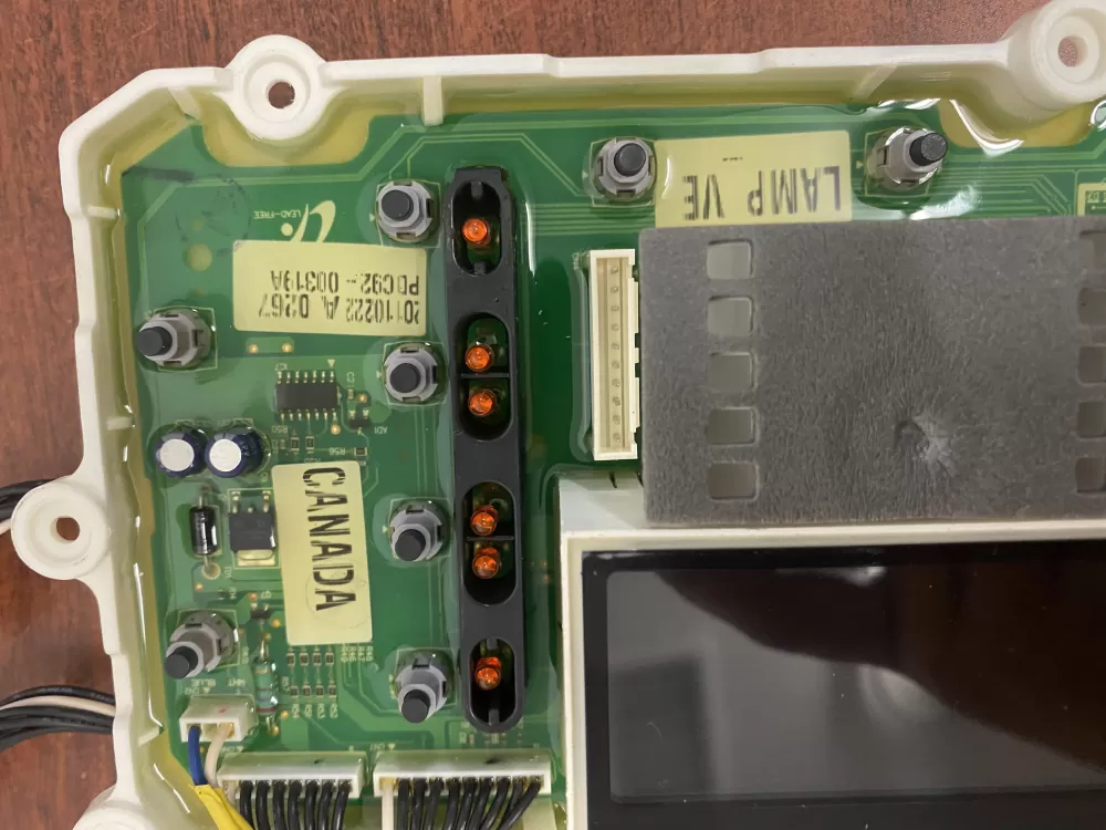 Samsung DC92-00319A  PDC92-00319A Washer Control Board Vrt Steam Panel