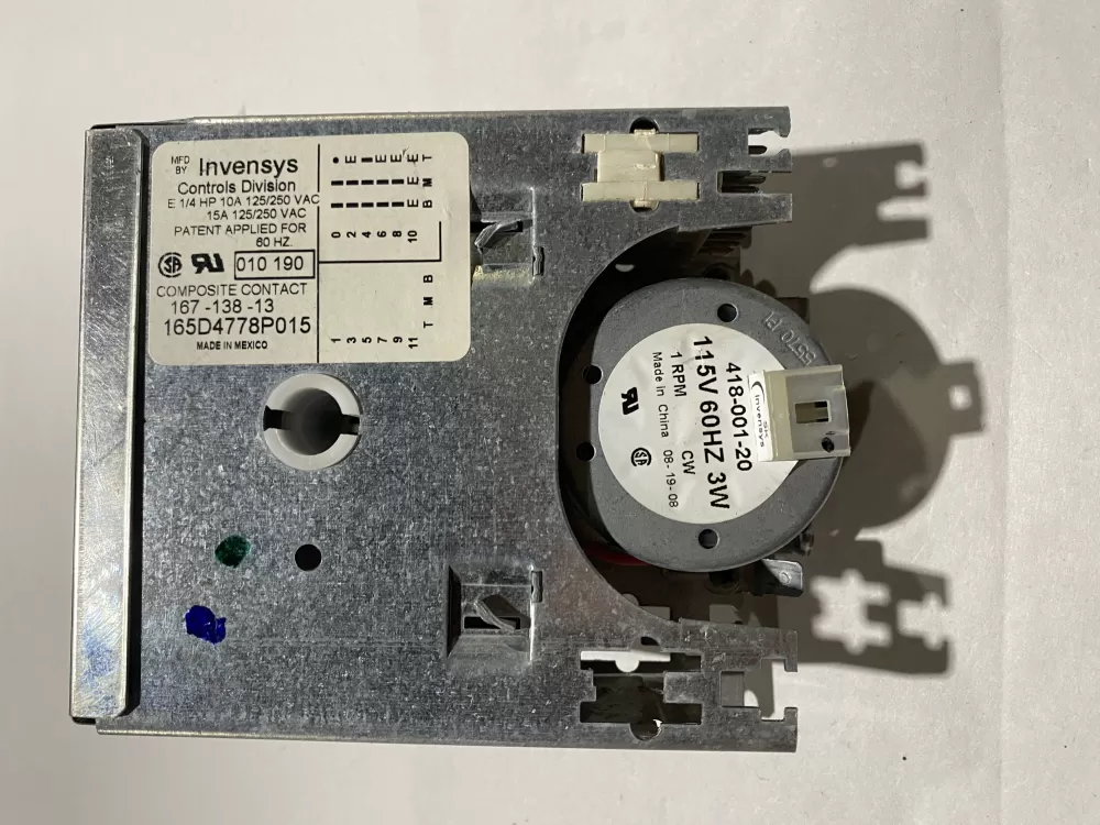 GE 165D4778P015 Kenmore Whirlpool Dishwasher Timer AZ184355 | BK448