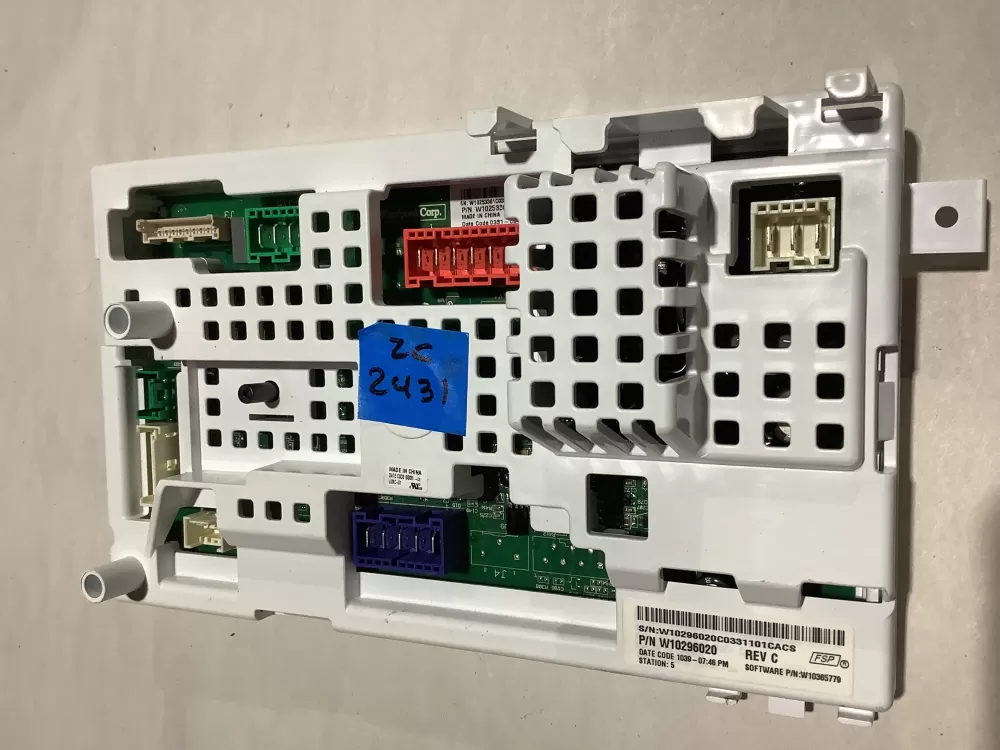 Maytag W10296020 W10296105 W10393448 Washer Board Control AZ144692 | ZC2431