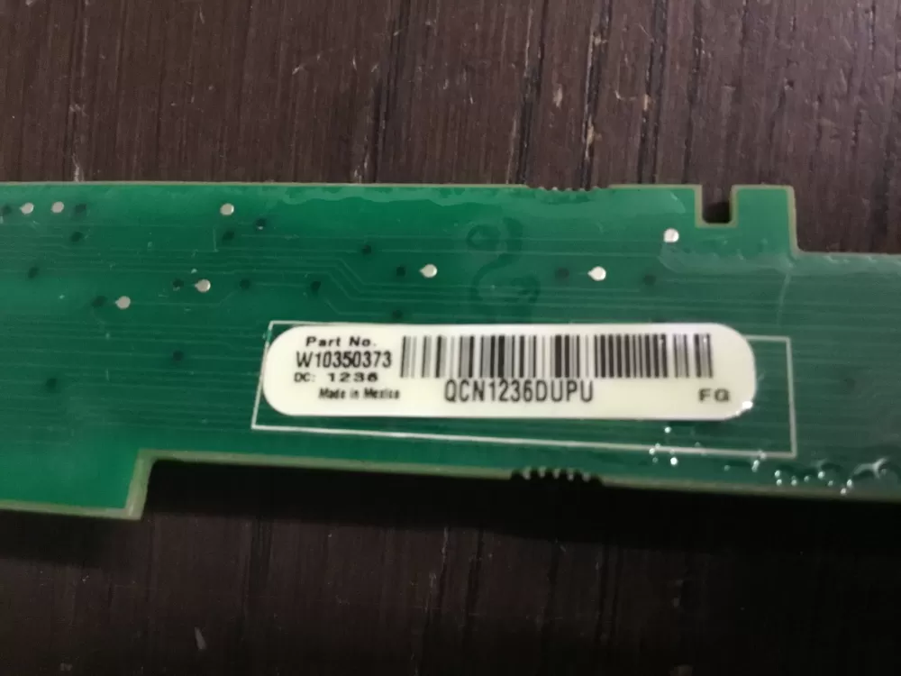 Whirlpool Dishwasher W10350373 UI Control Board AZ16412 | NR28