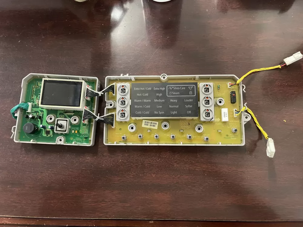 Samsung DC92-00130A  DC92-00125A Washer UI Control Board
