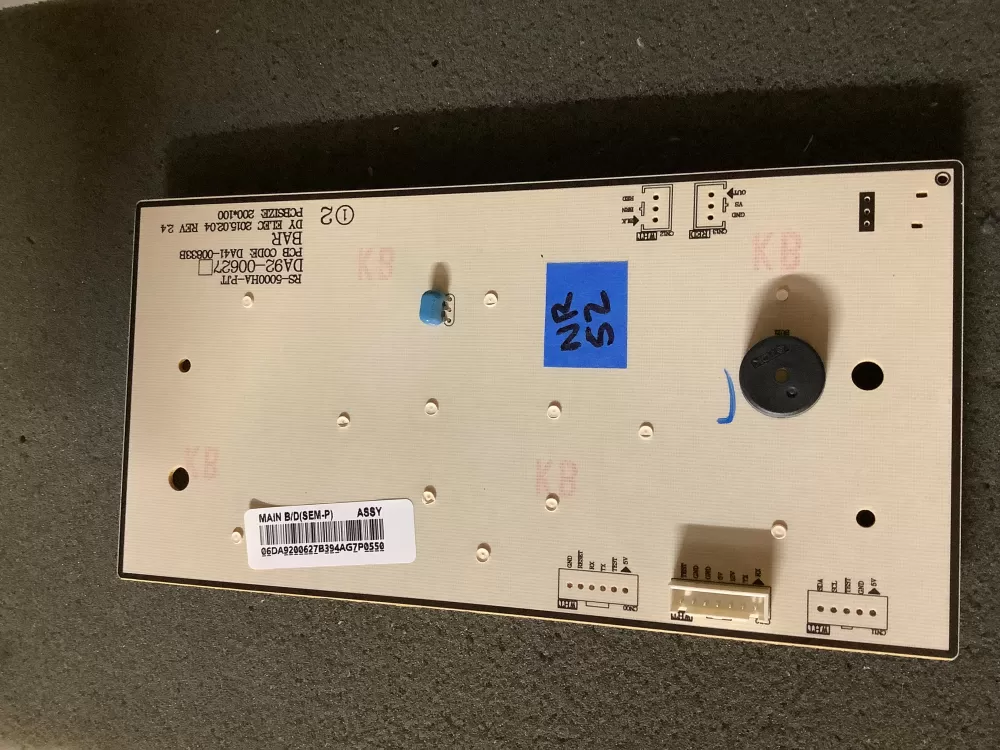 Samsung DA92 00627B Refrigerator Control Board Dispenser AZ98906 | NR52
