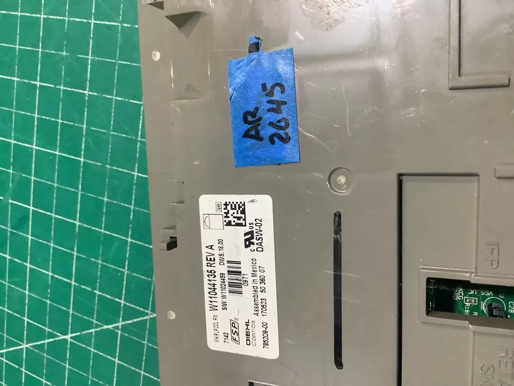 Whirlpool Kenmore W10877725 W11024456 Dishwasher Control Board AZ229851 | AR2645
