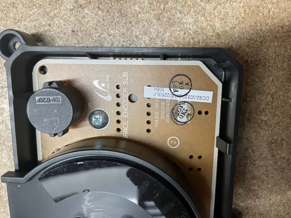 Samsung DC92-01033D Washer Control Board Interface s AZ11190 | KMV122