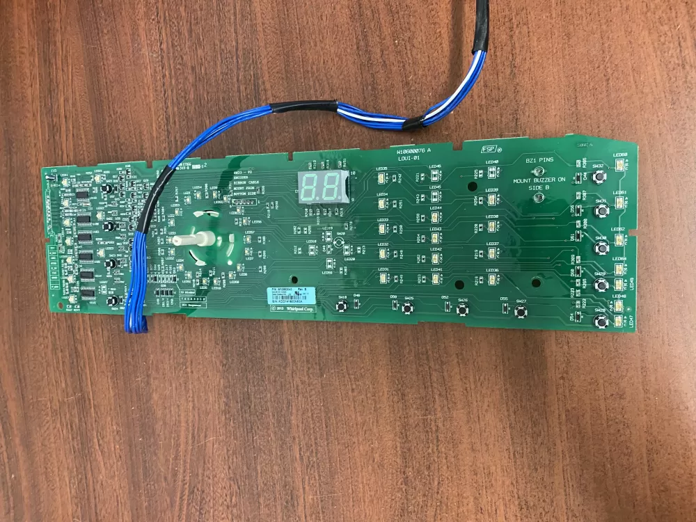 Whirlpool  Kenmore W10583043 WPW10578751 AP6023176  W10578751 PS11756517 Washer Control Board Interface